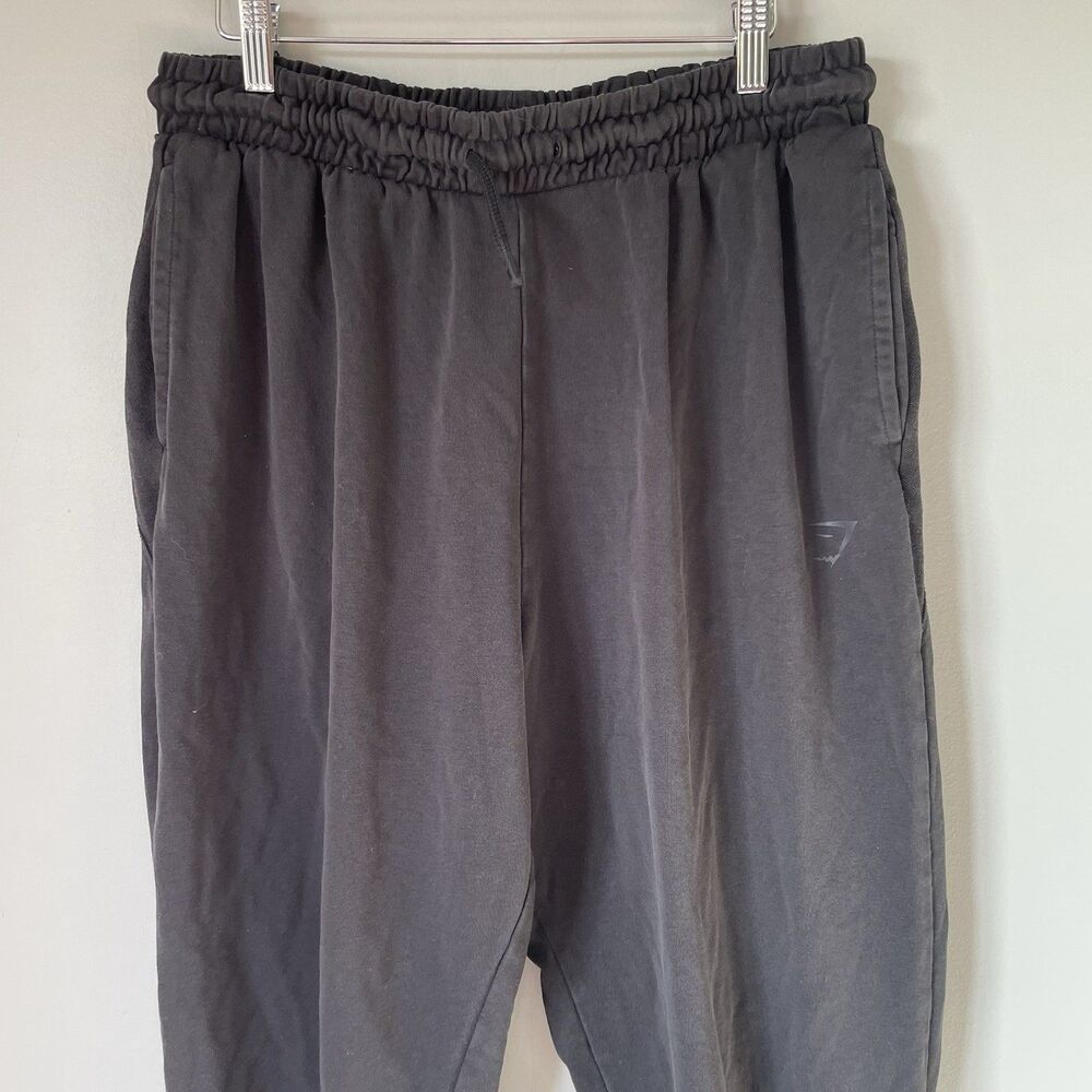 Gymshark Jogger Sweatpants Athletic Lounge Pants Black Women's Size XL - Picture 3 of 11